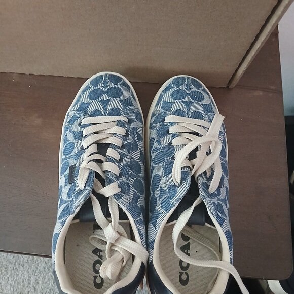 Denim Coach sneakers - Picture 2 of 3